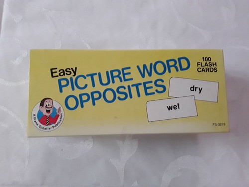Easy picture word - easy, opposites
